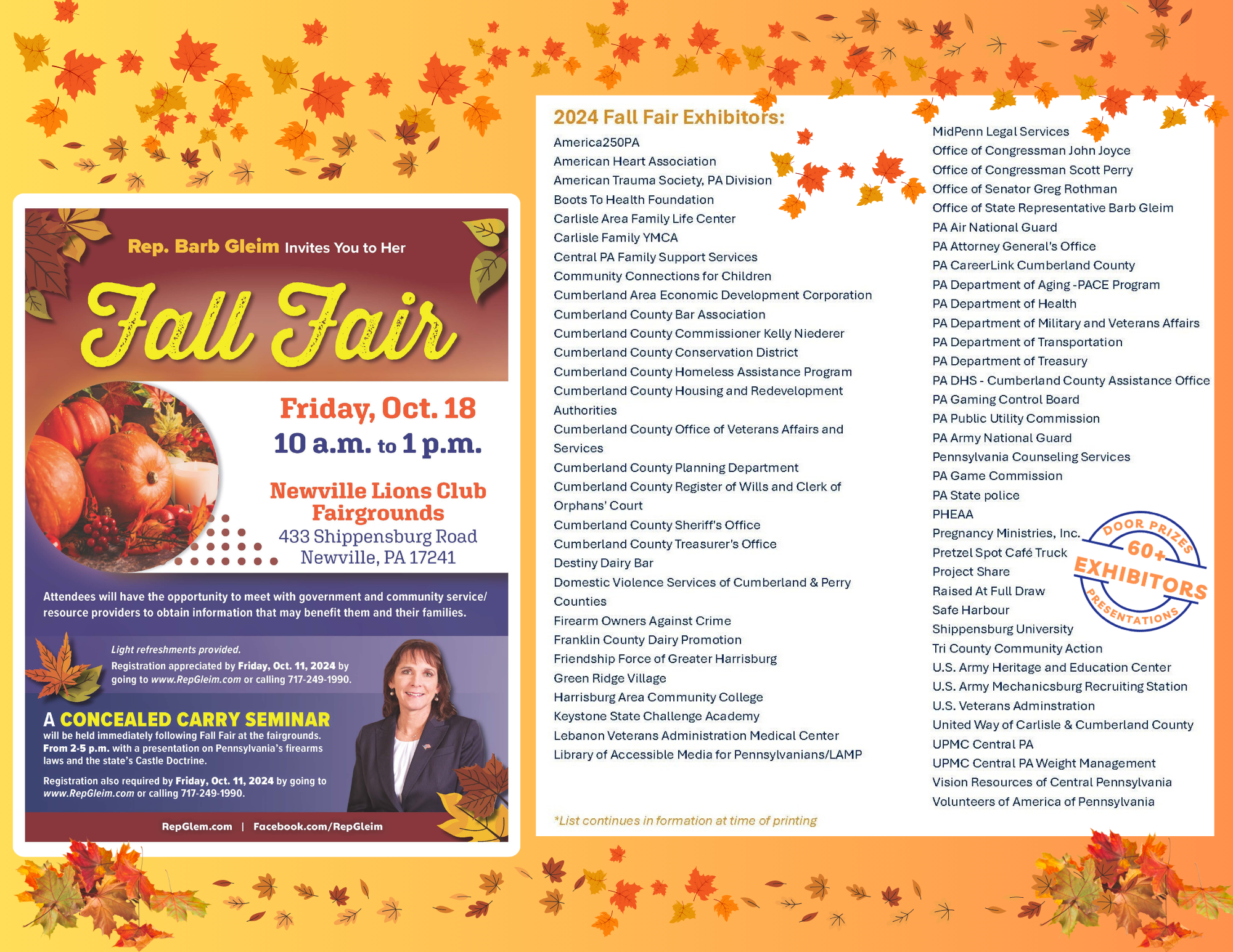 The Barb Wire 10172024 PA State Rep. Barb Gleim